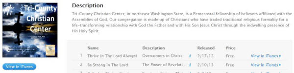 Podcasts - View in iTunes - Tri-County Christian Center, Deer Park, WA