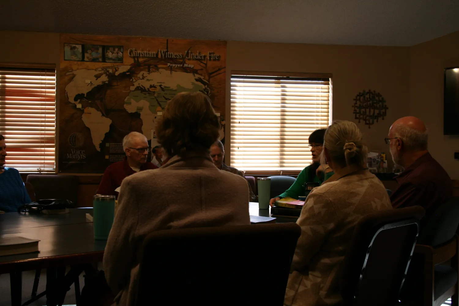 A moment from a Sunday gathering